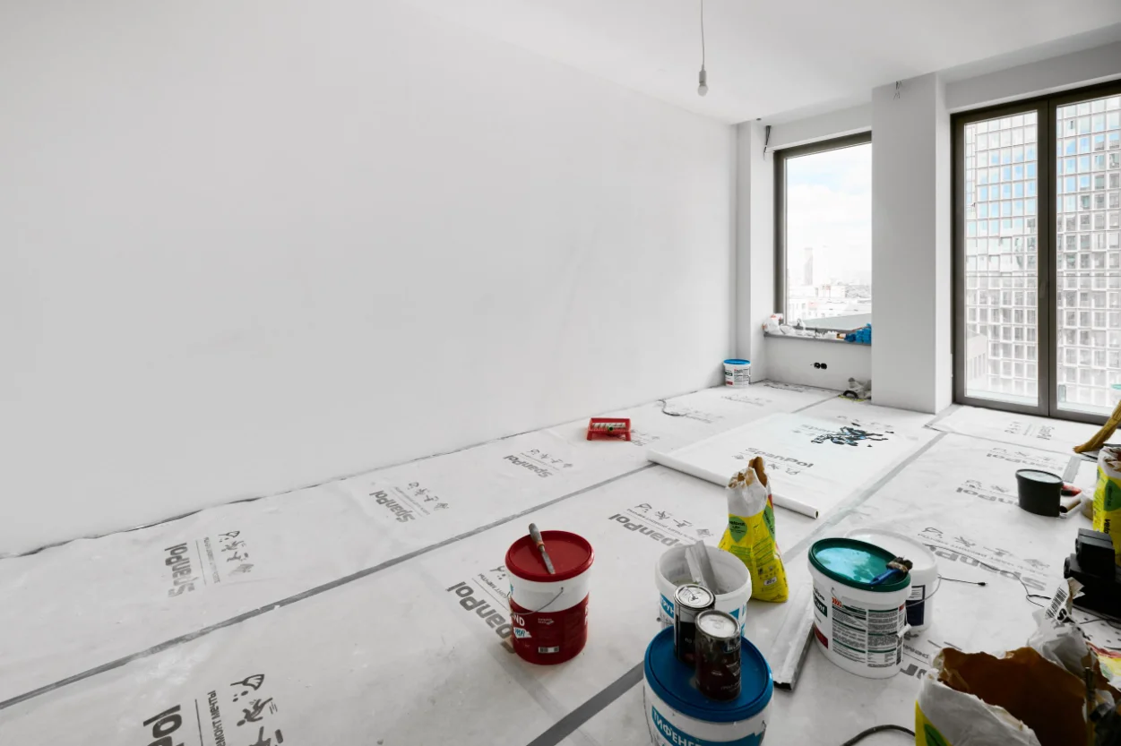 Защитный укрывной материал для ремонта/строительная пленка 1,1*25 м