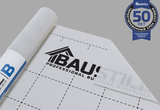 Baustill B 60 ПАРОИЗОЛЯЦИЯ 60г/м2 70x1,6м белый