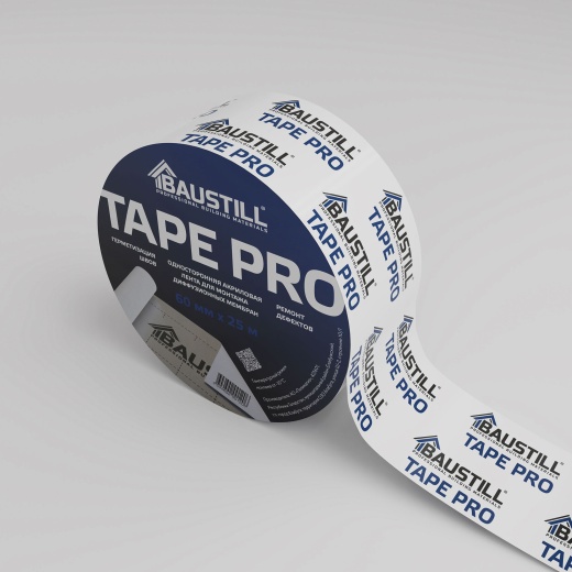 Односторонняя акриловая лента BAUSTILL TAPE PRO 60ммх25м