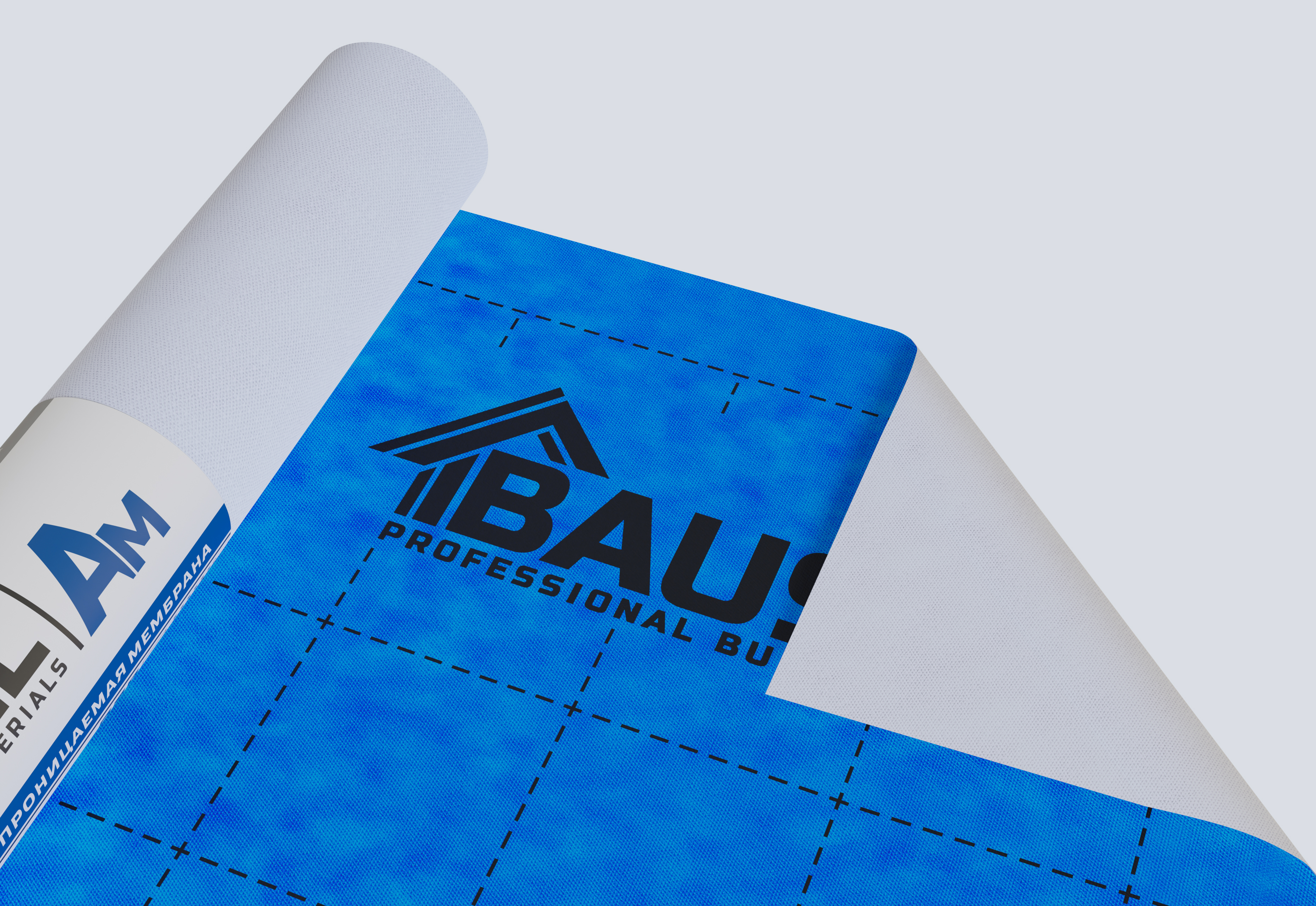 Baustill AM 90 ДИФФУЗИОННАЯ ДВУХСЛОЙНАЯ МЕМБРАНА 90г/м2 70x1,6м синий